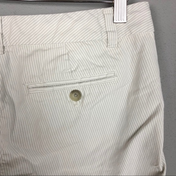 GAP Gray Stripe Cotton Bermuda Walking Shorts - Picture 4 of 7
